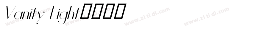 Vanity Light字体转换